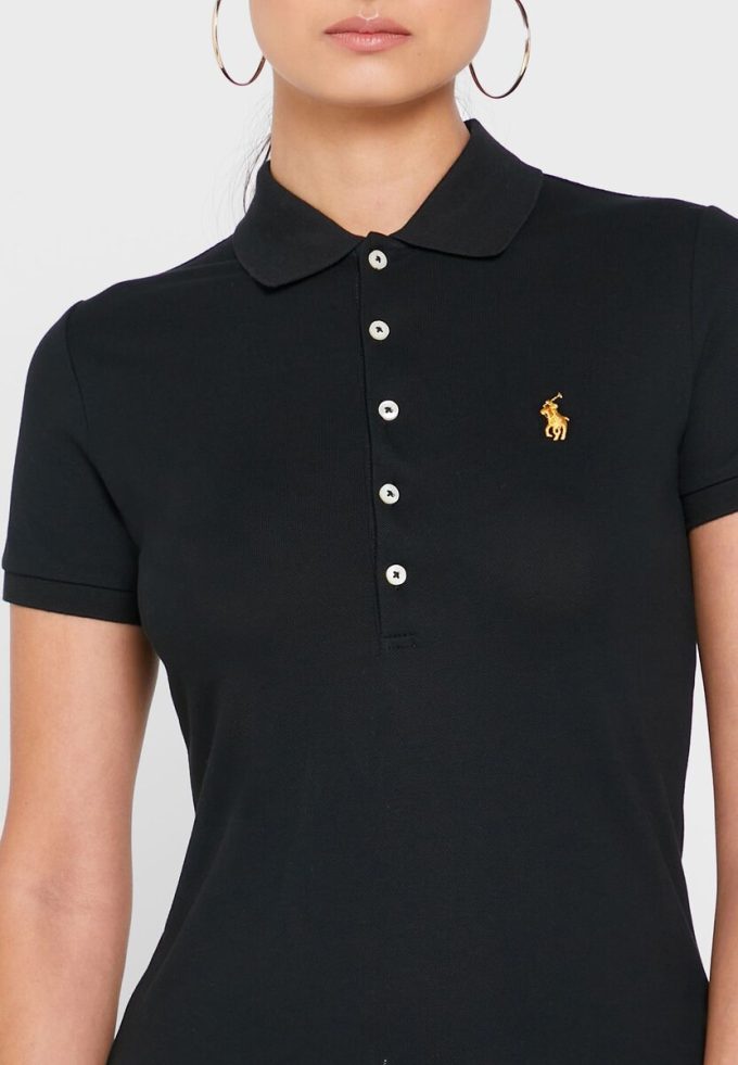 Black Women’s Ralph Lauren Button Detail Shirt Polo Shirts Black Women’s Ralph Lauren Button Detail Shirt Polo Shirts