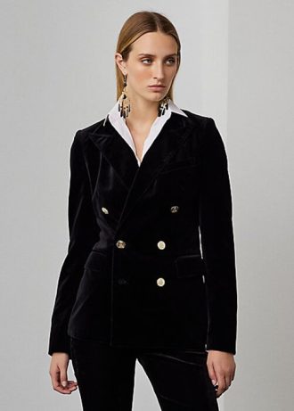 Black Women’s Ralph Lauren Camden Velvet Jackets