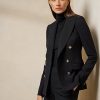 Black Women’s Ralph Lauren Camden Wool-Blend Jackets