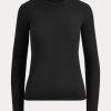 Black Women’s Ralph Lauren Cashmere Crewneck Sweaters