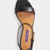 Black Women’s Ralph Lauren Channing Welington Burnished Sandals