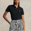 Black Women’s Ralph Lauren Classic Fit Mesh Polo Shirts Black Women’s Ralph Lauren Classic Fit Mesh Polo Shirts