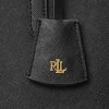 Black Women’s Ralph Lauren Crosshatch Leather Large Clare Tote Bags