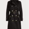 Black Women’s Ralph Lauren Double-breasted Cotton-blend  Coats
