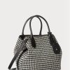 Black Women’s Ralph Lauren Houndstooth Medium Bellport Handbag