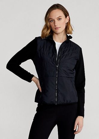 Black Women’s Ralph Lauren Hybrid Full-Zip Jackets