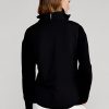 Black Women’s Ralph Lauren Hybrid Mockneck Zip Vest