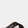 Black Women’s Ralph Lauren Jacie Calfskin Stirrup Sandals Black Women’s Ralph Lauren Jacie Calfskin Stirrup Sandals