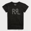 Black Women’s Ralph Lauren Logo Cotton Jersey  T Shirts