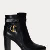 Black Women’s Ralph Lauren Madelyn Burnished Leatherie Boots Black Women’s Ralph Lauren Madelyn Burnished Leatherie Boots