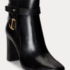 Black Women’s Ralph Lauren Madelyn Burnished Leatherie Boots Black Women’s Ralph Lauren Madelyn Burnished Leatherie Boots