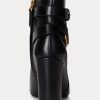 Black Women’s Ralph Lauren Madelyn Burnished Leatherie Boots Black Women’s Ralph Lauren Madelyn Burnished Leatherie Boots