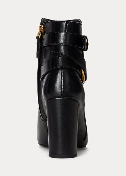 Black Women’s Ralph Lauren Madelyn Burnished Leatherie Boots Black Women’s Ralph Lauren Madelyn Burnished Leatherie Boots