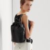 Black Women’s Ralph Lauren Nappa Leather Medium Izzie Backpacks