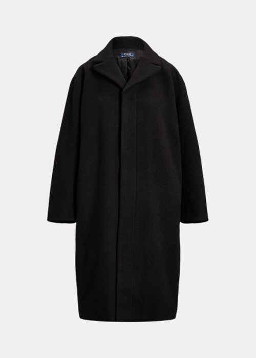 Black Women’s Ralph Lauren Oversize Herringbone Wool-Blend Coats Black Women’s Ralph Lauren Oversize Herringbone Wool-Blend Coats