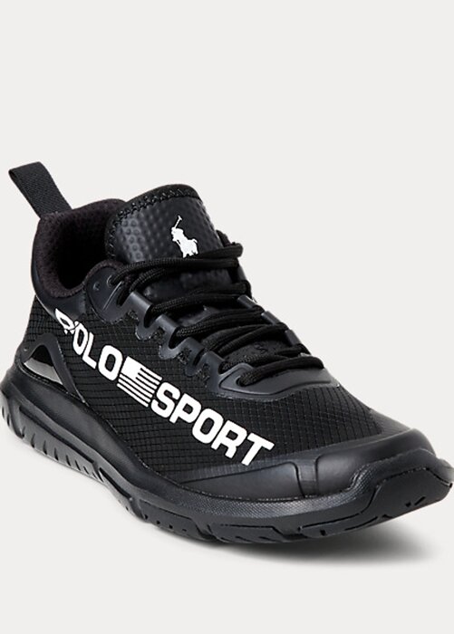 Black Women’s Ralph Lauren Polo Sport Tech Racer Sneakers Black Women’s Ralph Lauren Polo Sport Tech Racer Sneakers