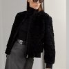 Black Women’s Ralph Lauren Raygan Shearling Bomber Jackets Black Women’s Ralph Lauren Raygan Shearling Bomber Jackets