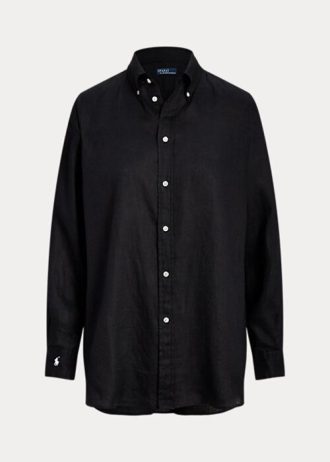 Black Women’s Ralph Lauren Relaxed Fit Linen Shirts