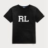 Black Women’s Ralph Lauren Rl Logo Jersey  T Shirts