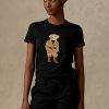 Black Women’s Ralph Lauren Safari Polo Bear Cotton T Shirts