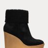 Black Women’s Ralph Lauren Steph Shearling-Trim Suedeie Boots Black Women’s Ralph Lauren Steph Shearling-Trim Suedeie Boots