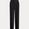 Black Women’s Ralph Lauren Straight-Leg Satin Pants Black Women’s Ralph Lauren Straight-Leg Satin Pants