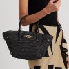 Black Women’s Ralph Lauren Straw Small Daphney Tote Bags