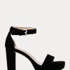 Black Women’s Ralph Lauren Sylvia Velvet Heels