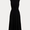 Black Women’s Ralph Lauren Twist-Front Jersey Dress
