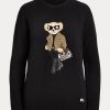 Black Women’s Ralph Lauren Utility Bear Cashmere Sweaters