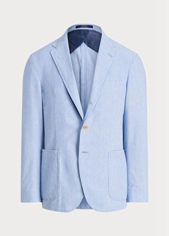 Blue Men’s Ralph Lauren Chambray Suit  Blazers