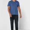 Blue Men’s Ralph Lauren Chest Logo V-Neck T Shirts