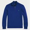 Blue Men’s Ralph Lauren Cotton Quarter-zip Jumper  Sweaters