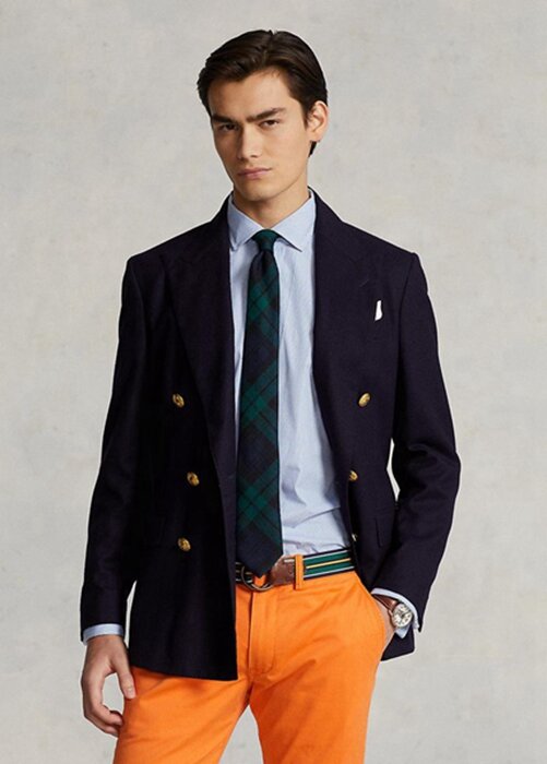 Blue Men’s Ralph Lauren Custom Fit Striped Performance Formal Shirts Blue Men’s Ralph Lauren Custom Fit Striped Performance Formal Shirts