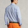 Blue Men’s Ralph Lauren Custom Fit Striped Performance Formal Shirts Blue Men’s Ralph Lauren Custom Fit Striped Performance Formal Shirts