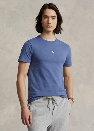 Blue Men’s Ralph Lauren Custom Slim Fit Crewneck  T Shirts
