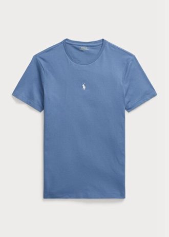 Blue Men’s Ralph Lauren Custom Slim Fit Crewneck  T Shirts