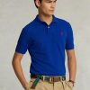 Blue Men’s Ralph Lauren Custom Slim Fit Mesh Polo Shirts
