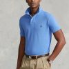 Blue Men’s Ralph Lauren Custom Slim Fit Mesh Polo Shirts