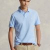 Blue Men’s Ralph Lauren Custom Slim Fit Mesh Polo Shirts
