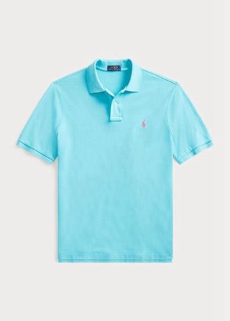 Blue Men’s Ralph Lauren Custom Slim Fit Mesh Polo Shirts