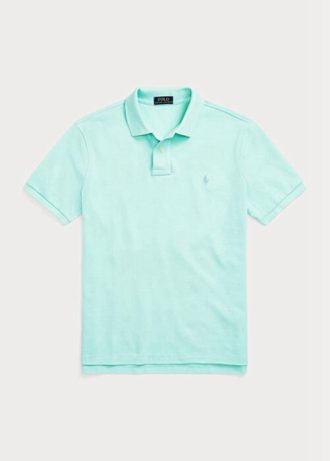 Blue Men’s Ralph Lauren Custom Slim Fit Mesh Polo Shirts