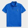 Blue Men’s Ralph Lauren Custom Slim Fit Mesh Polo Shirts