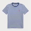 Blue Men’s Ralph Lauren Custom Slim Fit Striped Jersey T Shirts