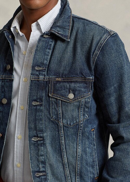 Blue Men’s Ralph Lauren Denim Trucker Jackets Blue Men’s Ralph Lauren Denim Trucker Jackets