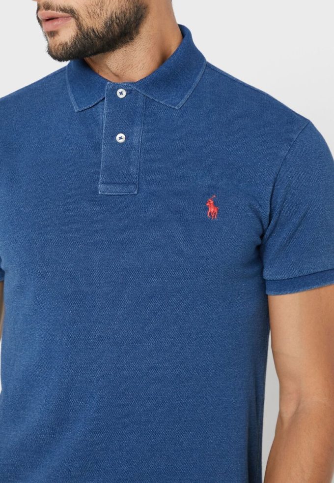 Blue Men’s Ralph Lauren Essential Polo Shirts