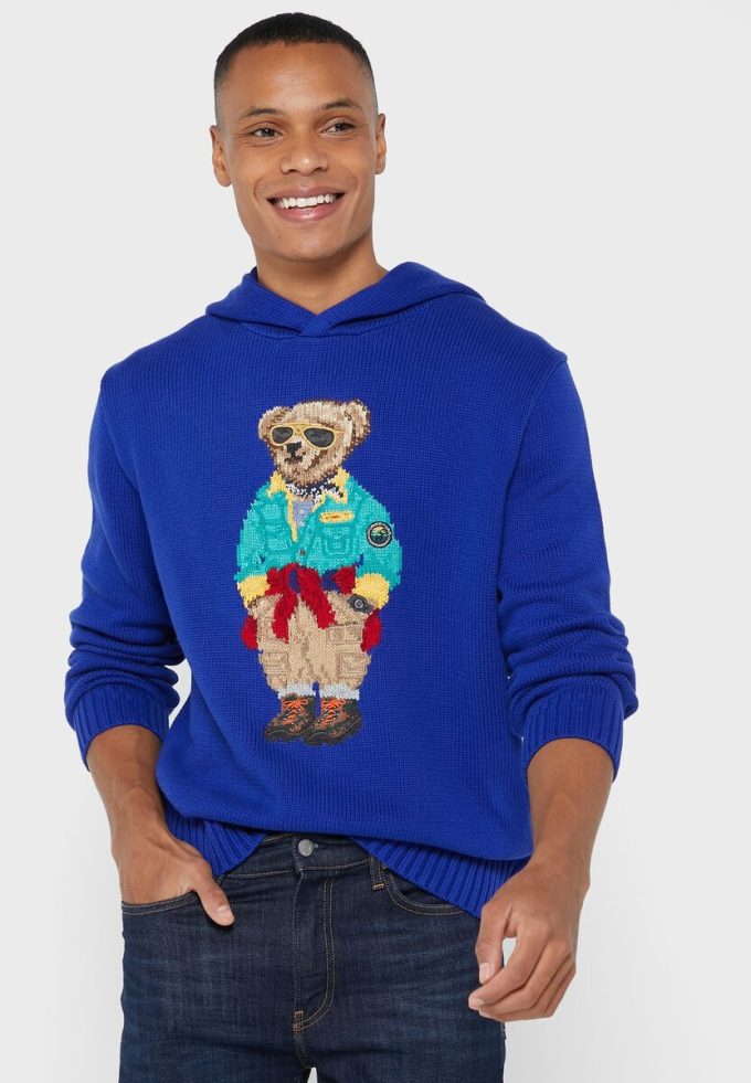 Blue Men’s Ralph Lauren Graphic Hoodie Blue Men’s Ralph Lauren Graphic Hoodie