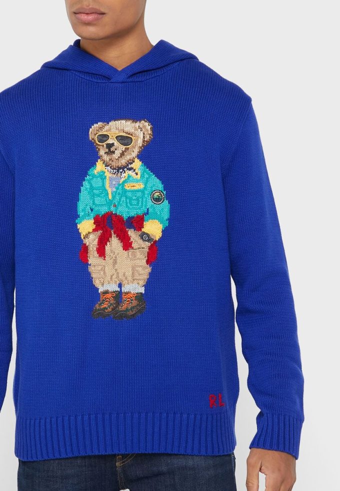 Blue Men’s Ralph Lauren Graphic Hoodie Blue Men’s Ralph Lauren Graphic Hoodie