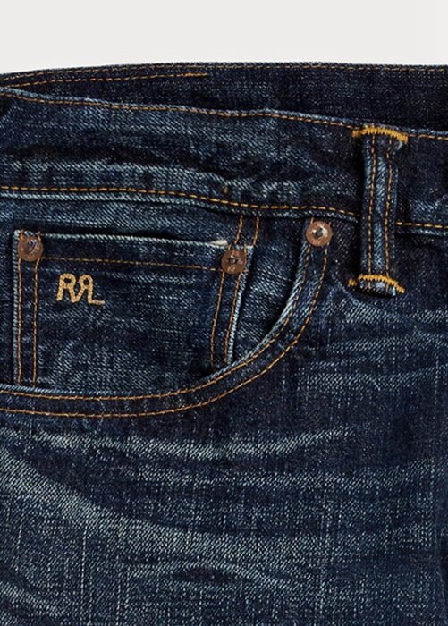 Blue Men’s Ralph Lauren High Slim Bayview Selvedge Jeans Blue Men’s Ralph Lauren High Slim Bayview Selvedge Jeans