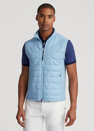 Blue Men’s Ralph Lauren Hybrid Mockneck Vest